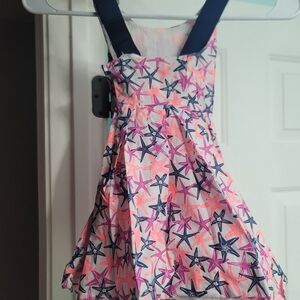 Starfish Patterned Kids Dress